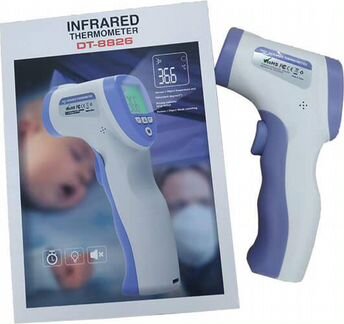 Термометр бесконтактный инфракрасный DT8826/YM6688