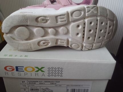 Кроссовки Geox мигающая подошва. Р.27