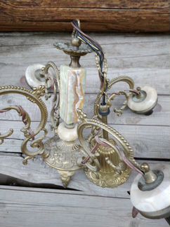 Люстра бронза-мрамор