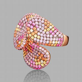 Золотое кольцо с Сапфирами